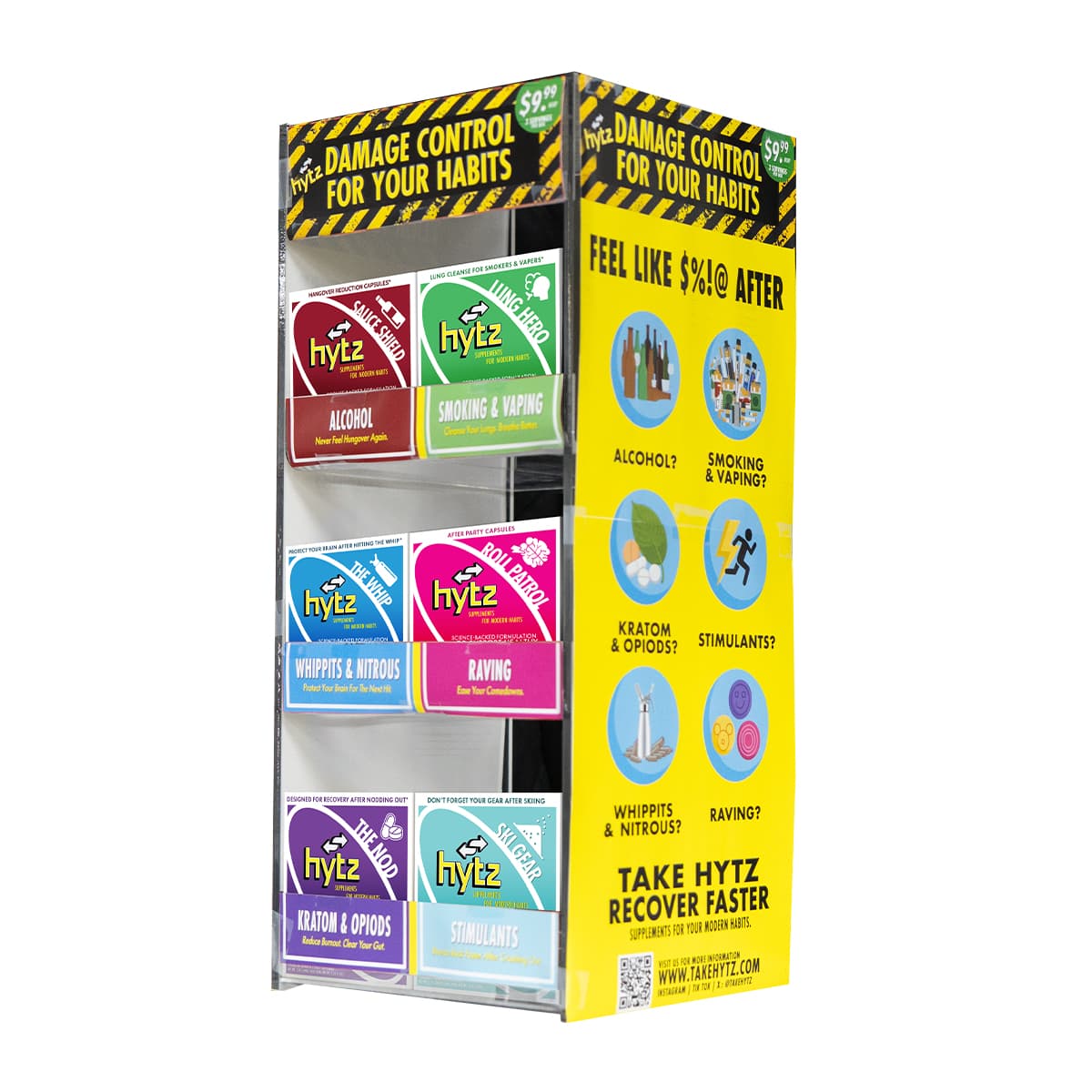 Hytz 3 Serving Capsules - Assorted Displays (6ct Display Case)