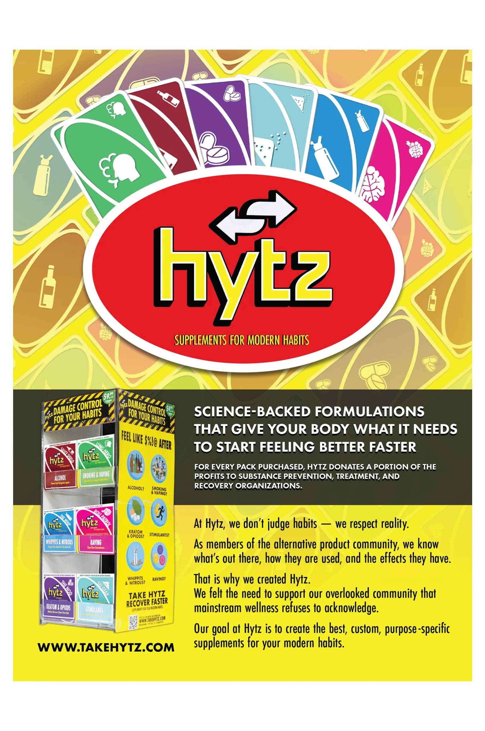 Marketing Sheet 141 - Hytz Supplements Launch Flyer