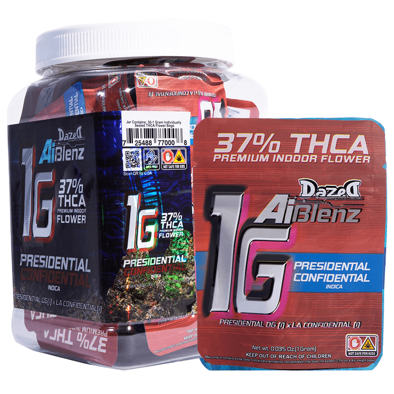 1g 30ct Flower Dispenser - Presidential Confidential AI Blenz THCA