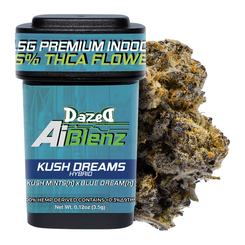 3.5G AI Blenz Flower Dispenser - Kush Dreams THCA (6ct Shipper)