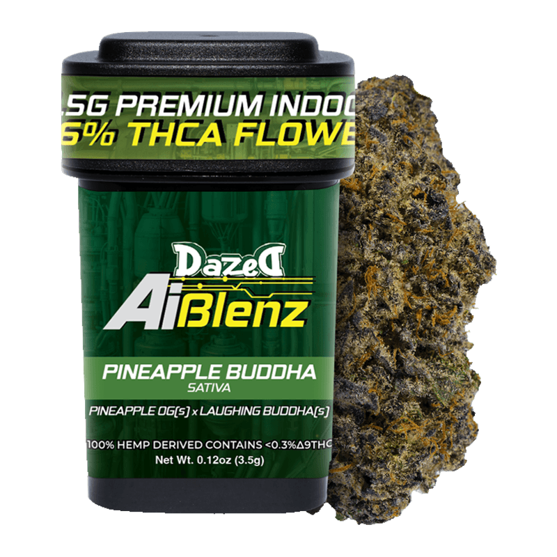 3.5G AI Blenz Flower Dispenser - Pineapple Buddah THCA (6ct Shipper)