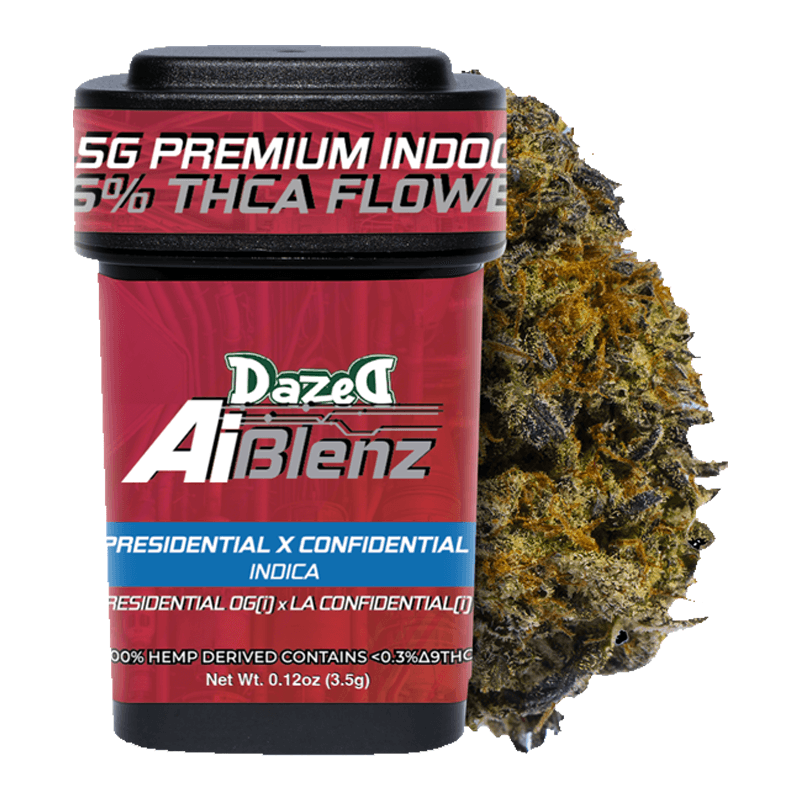 3.5G AI Blenz Flower Dispenser - Presidential Confidential THCA (6ct Shipper)