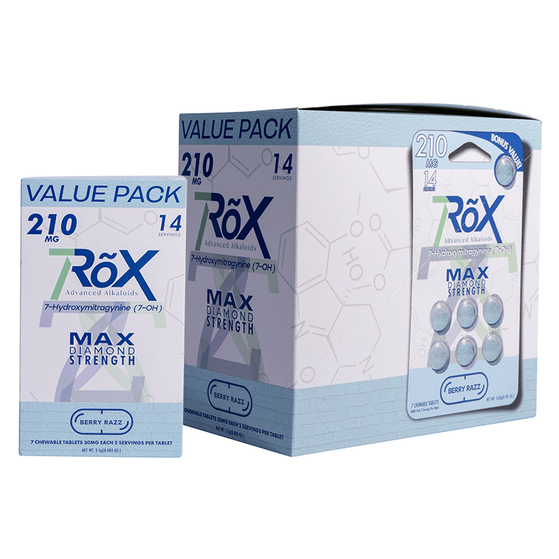 7Rox 7pk 210mg Tablets - Berry Razz (10ct Display)