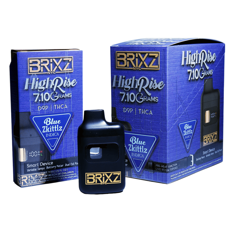 Brixz High Rise 7.1g - Blue Zkittlz THCA (5ct Shipper)