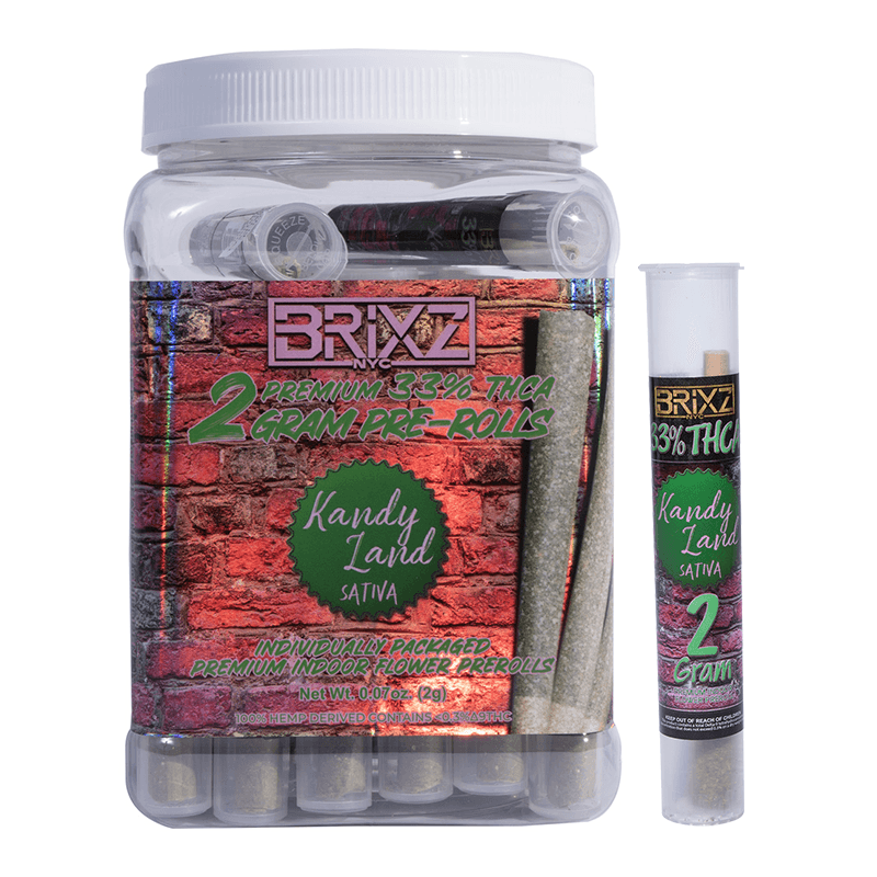 Brixz Preroll 2g - Kandy Land THCA (30ct Display)