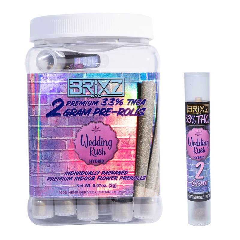 Brixz Preroll 2g - Wedding Kush THCA (30ct Display)