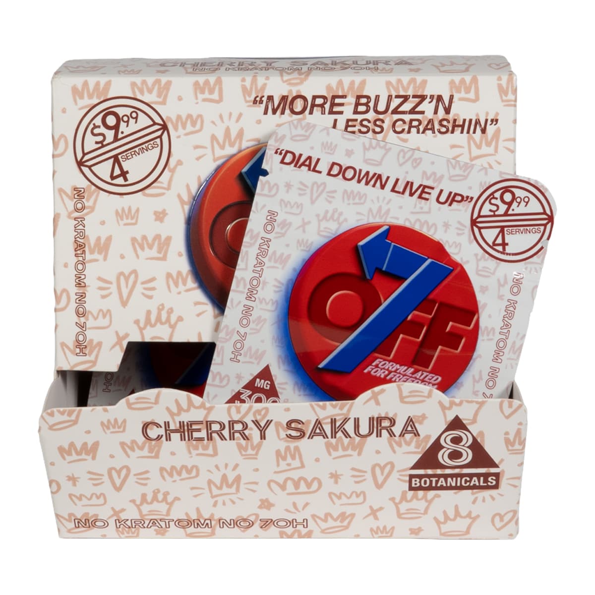 OFF7 Botanical Blend 2pk 300mg Tablets - Cherry Sakura (20ct Display)