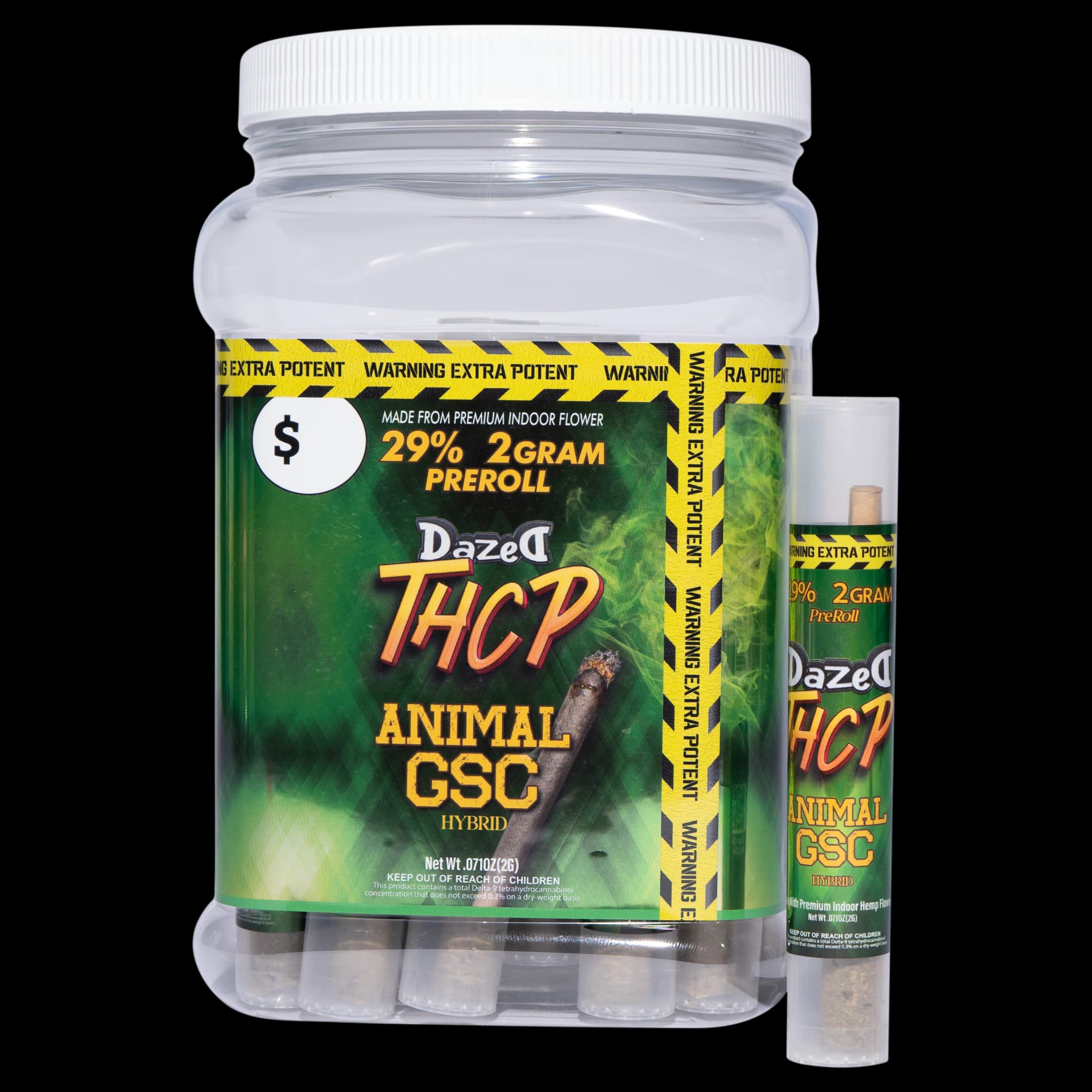 Preroll 2g - Animal GSC THCP (30ct Display)