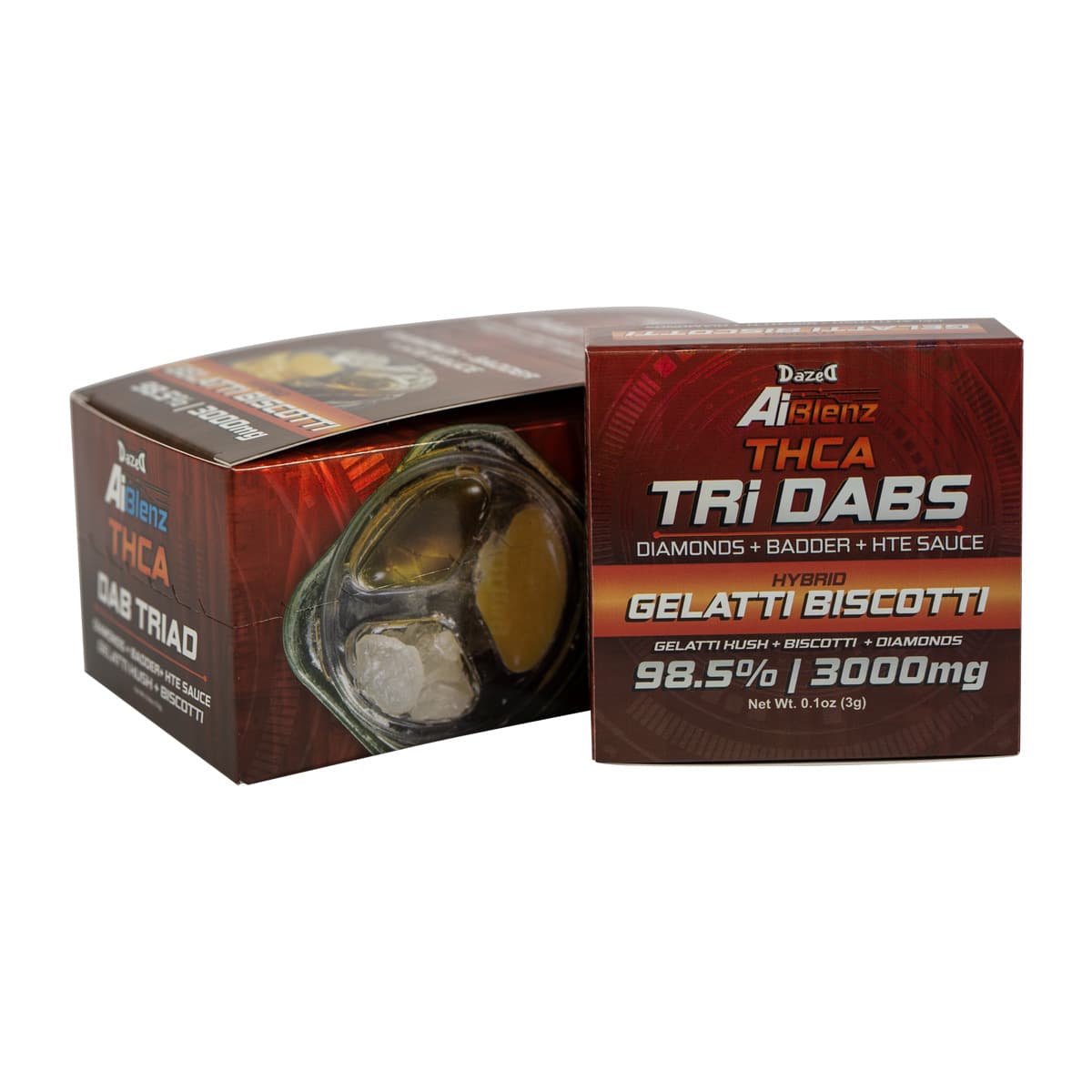 Tri-Dab 3g - Gelatti Biscotti AI Blenz THCA (4ct Shipper)
