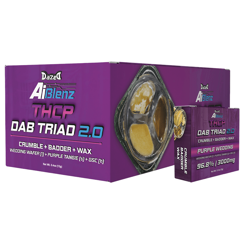 Dab Triad 3g- Purple Wedding AI Blenz THCP (4ct Shipper)