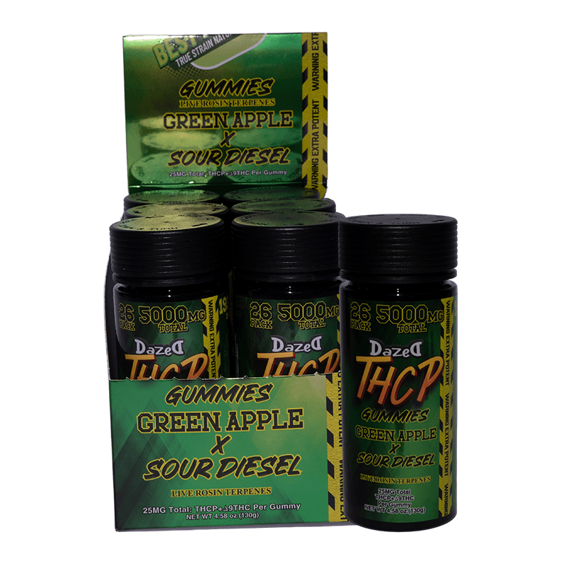 Gummy 193mg - 26 Pack Green Apple THCP (6ct Shipper)