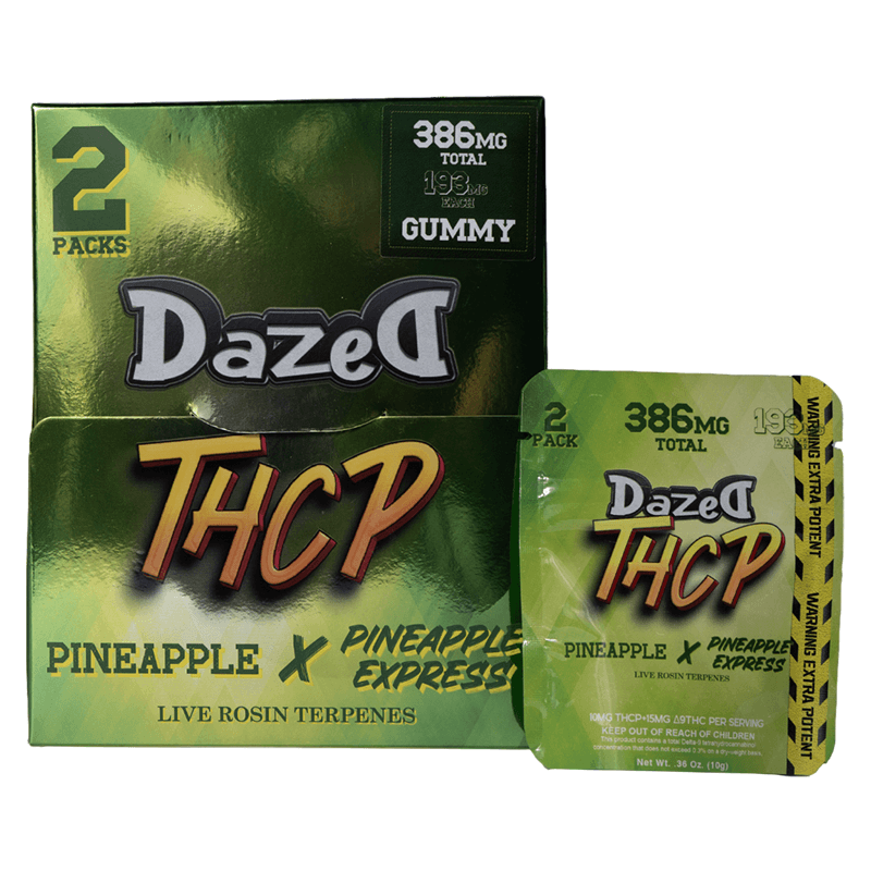 Gummy 193mg Sample Dispenser - 2 Pack Pineapple THCP (30ct Dispenser)