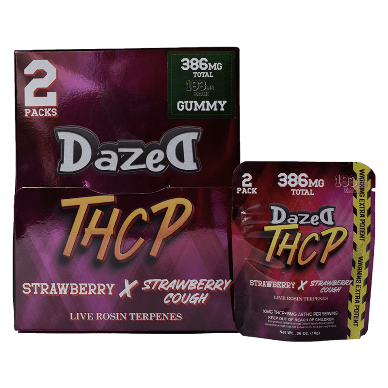 Gummy 193mg Sample Dispenser - 2 Pack Strawberry THCP (30ct Dispenser)