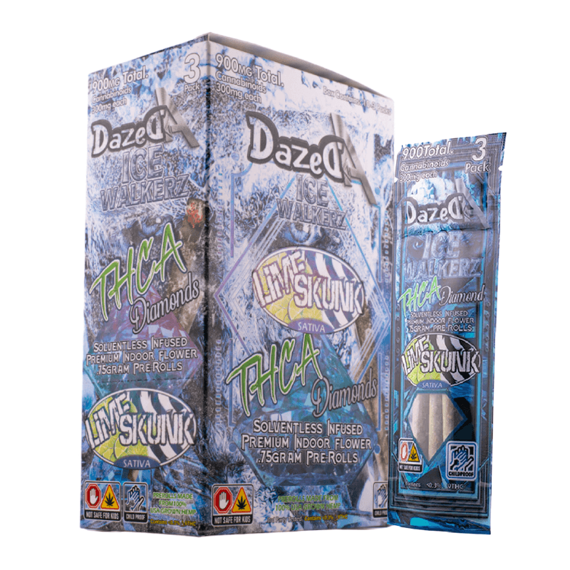 Icewalker 3pk - Lime Skunk THC-A Diamond (10ct Shipper)