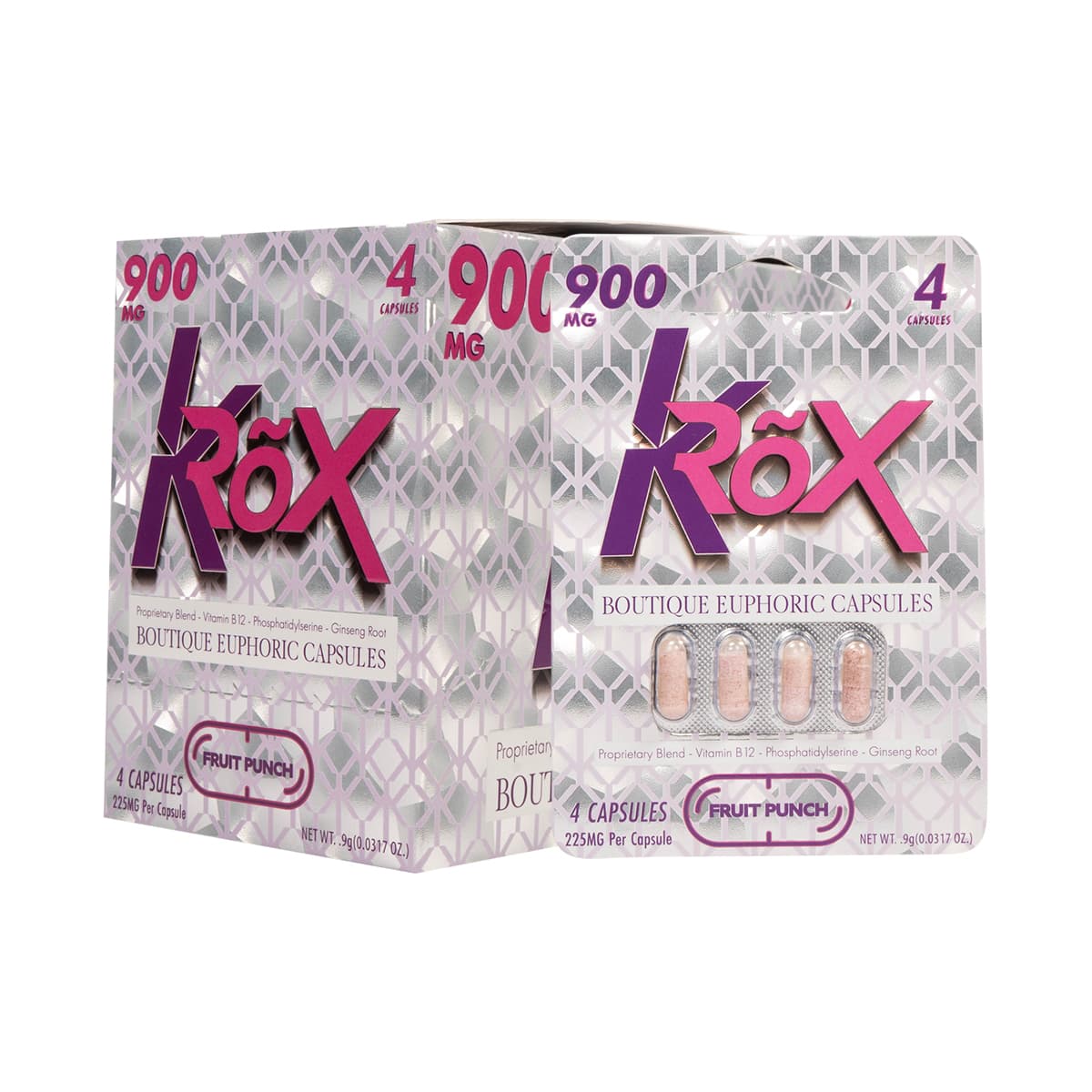 KROX 4pk 900mg Tablets - Fruit Punch (10ct Display)