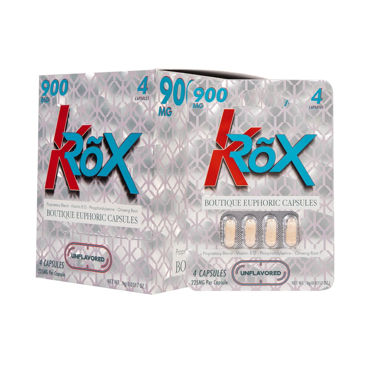 KROX 4pk 900mg Tablets - Unflavored (10ct Shipper)