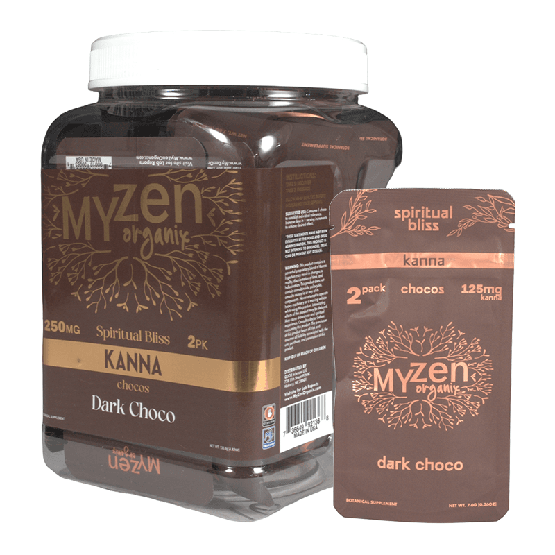 MyZen 2pk 125mg Spiritual Bliss Chocolate - Dark Choco (18ct Display)