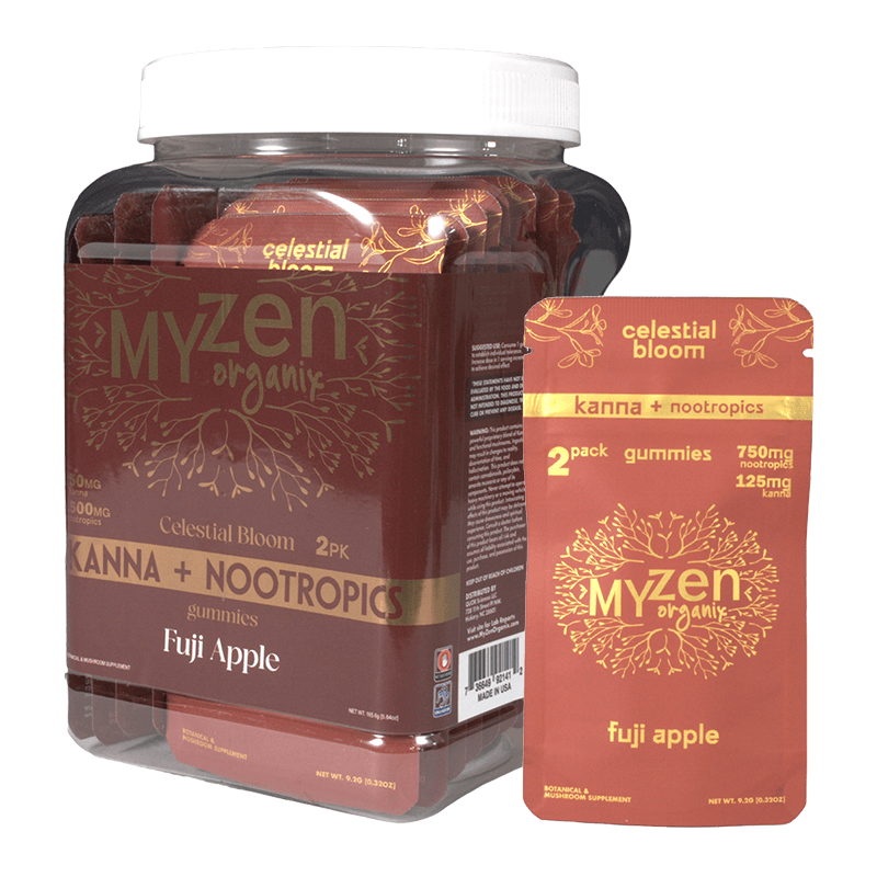 MyZen 2pk 875mg Celestial Bloom Gummy - Fuji Apple (18ct Display)