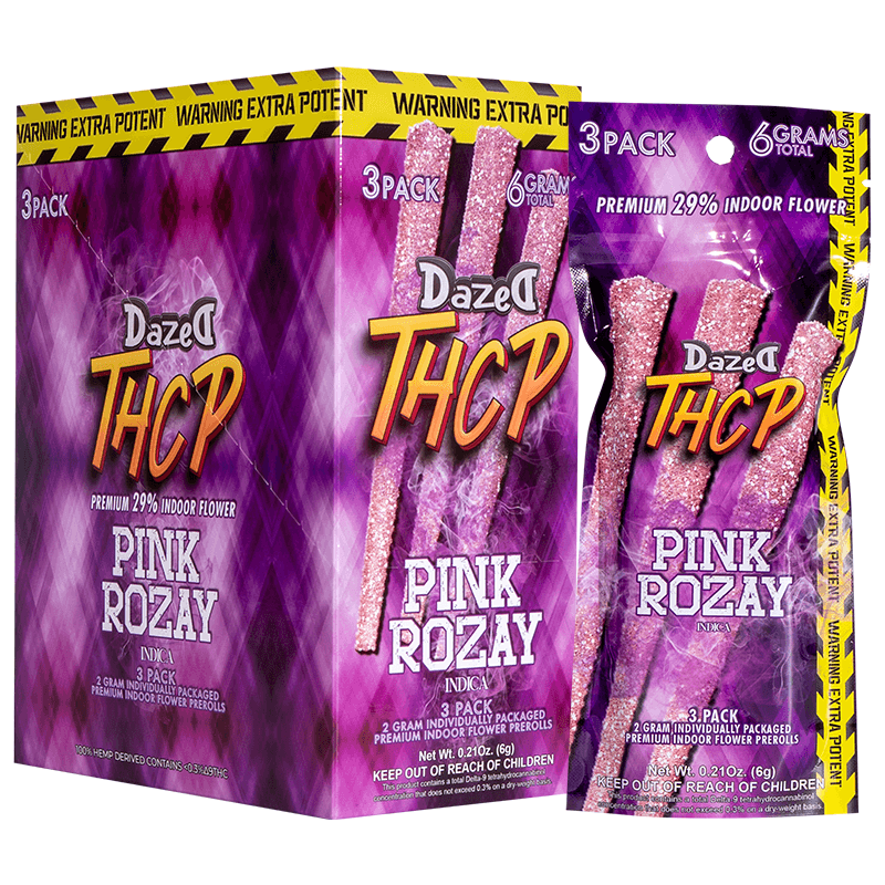 Preroll 3pk 2g - Pink Rozay THCP (8ct Display)
