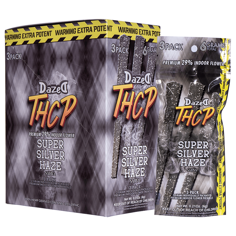 Preroll 3pk 2g - Super Silver Haze THCP (8ct Display)