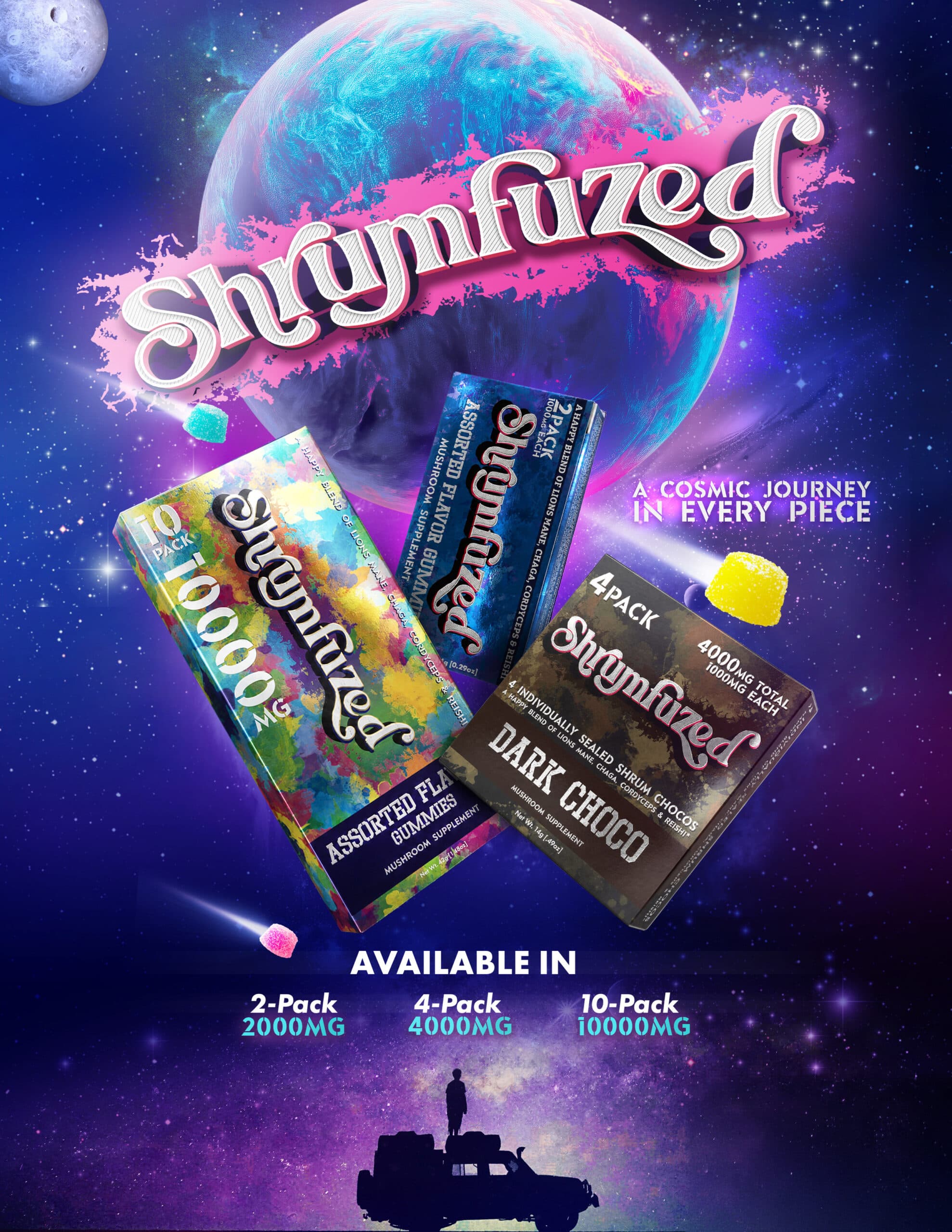 Marketing Sheet - Shrumfuzed Gummies & Chocolates Space Flyer