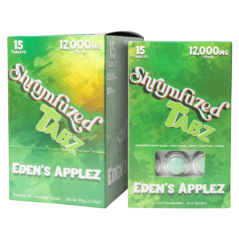 Shrumfuzed Tabz 15pk Tablets 800mg - Edenz Applz (5ct Display)