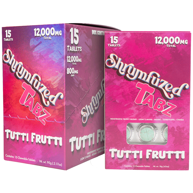 Shrumfuzed Tabz 15pk Tablets 800mg - Tutti Frutti (5ct Display)