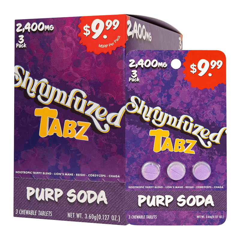 Shrumfuzed Tabz 3pk Tablets 800mg - Purp Soda (10ct Display)